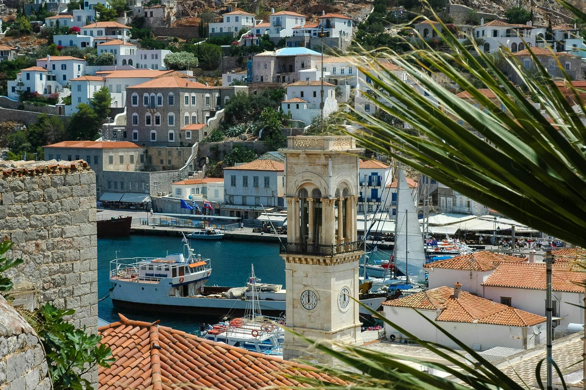 Hydra Island boat trip including a guided tour of the town