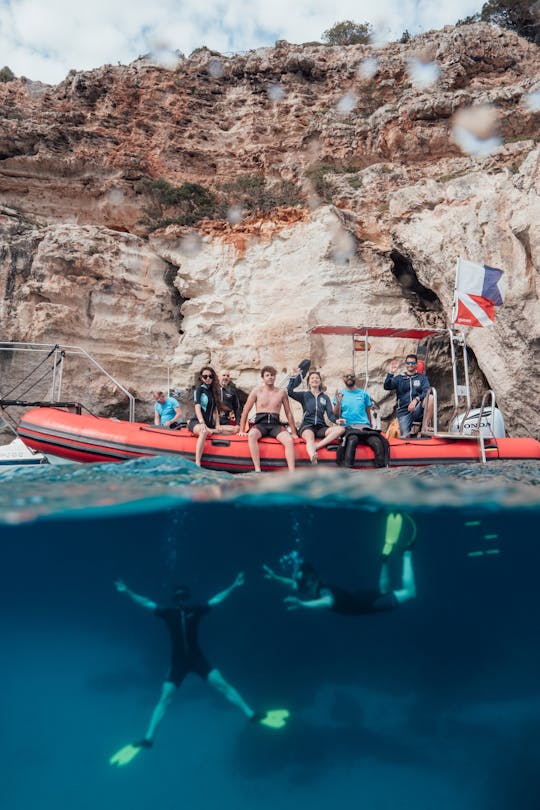 Menorca snorkel safari by boat with a professional guide