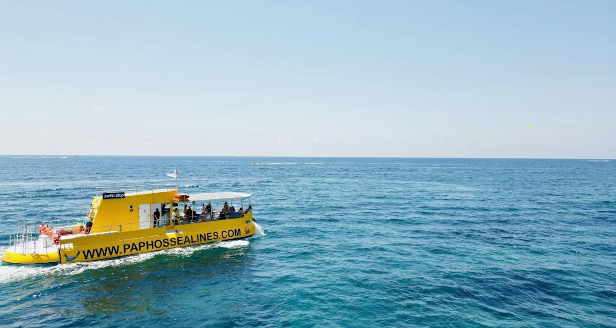 Semi-onderzeese zwemcruise met schildpadden spotten en drankjes vanuit Paphos