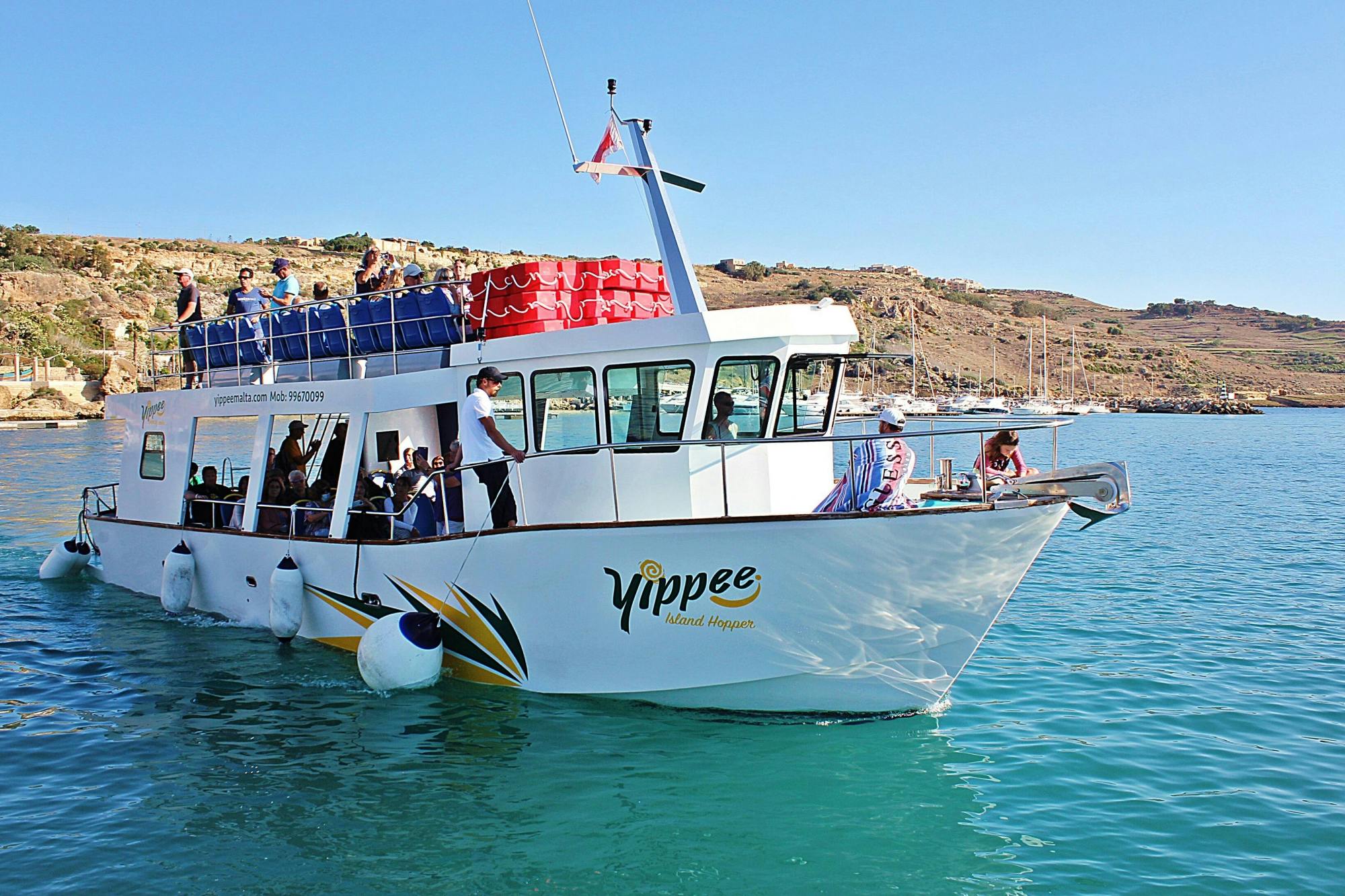 Half-day boat trip along Gozo and Comino’s coastlines