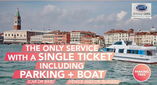 Round-trip boat to Venice with free parking in Jesolo