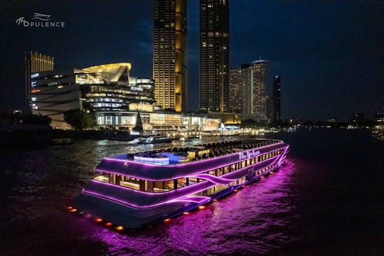Croisière-dîner-buffet opulente avec spectacle culturel sur le fleuve Chao Phraya