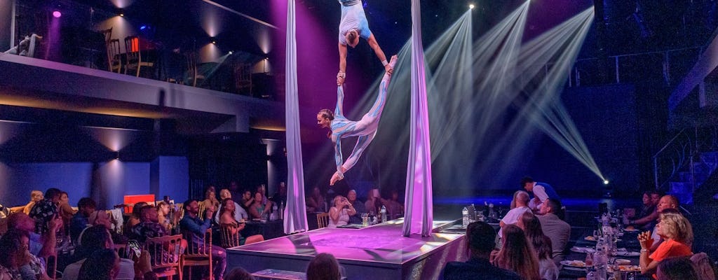 Eintrittskarte für eine spektakuläre Kabarett-Show im Alar-Theater in Hersonissos