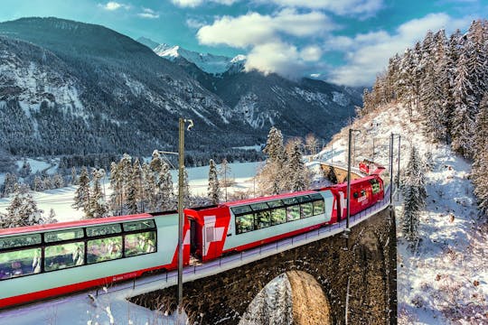 Glacier Express train and Lucerne private day trip from Basel