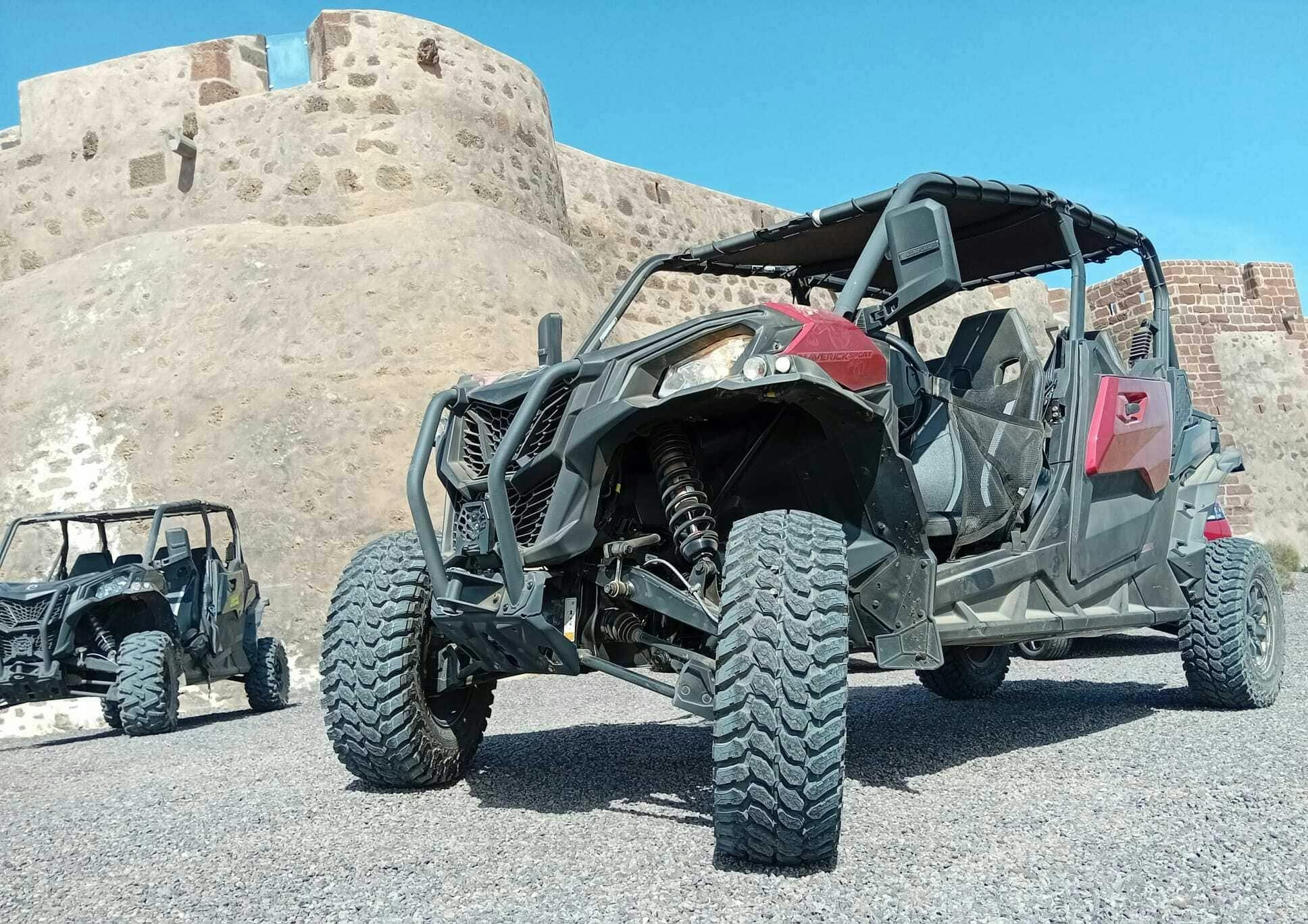North Lanzarote mixed-terrain four-seater buggy tour with transfers