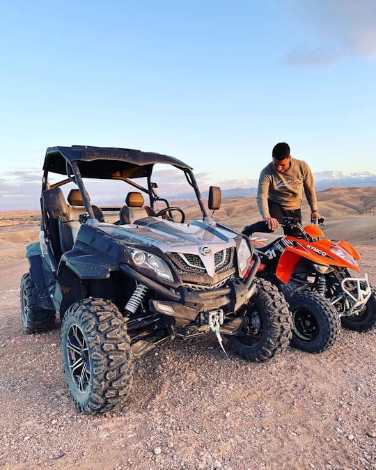 Passeio de buggy privado pelo deserto de Agafay saindo de Marrakech