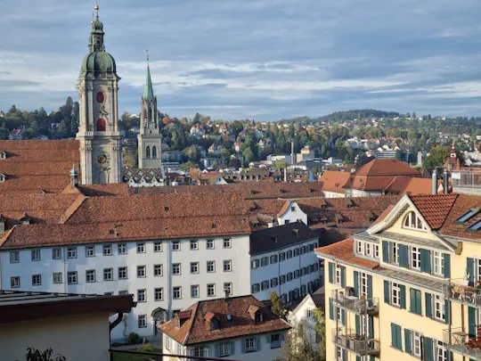 Audioguided cobblestone street tour through St. Gallen