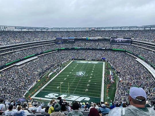 Ingresso para o jogo de futebol americano do New York Jets no Metlife Stadium