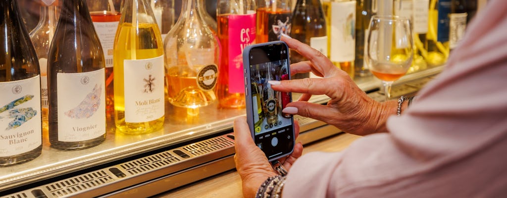 Tasting of three different wines from the dispenser
