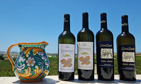 Degustacja i warsztaty rozlewania wina Nero d'Avola w Agrigento