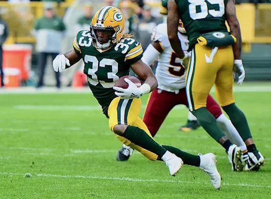 American footballwedstrijd van de Green Bay Packers in Lambeau Field