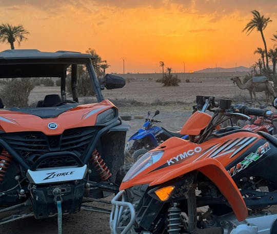 Escursione di 2 ore in quad a Marrakech nel palmeto