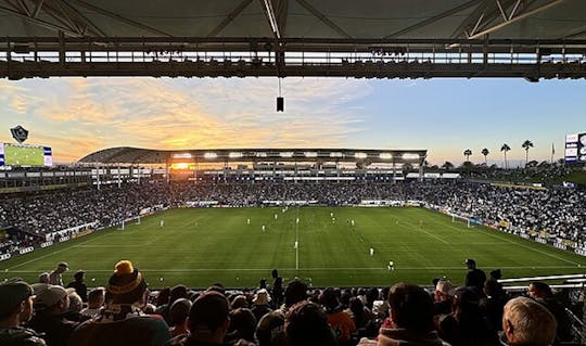 Partita di football dei LA Galaxy al Dignity Health Sports Park