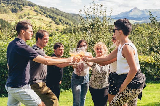 Basque cider house tour with lunch from San Sebastián