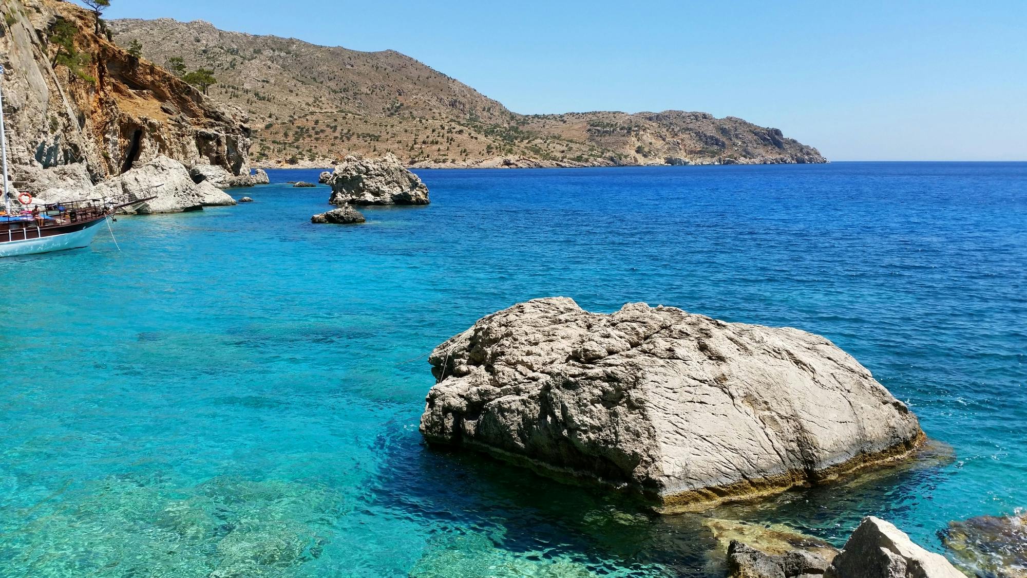 Karpathos best beaches boat cruise