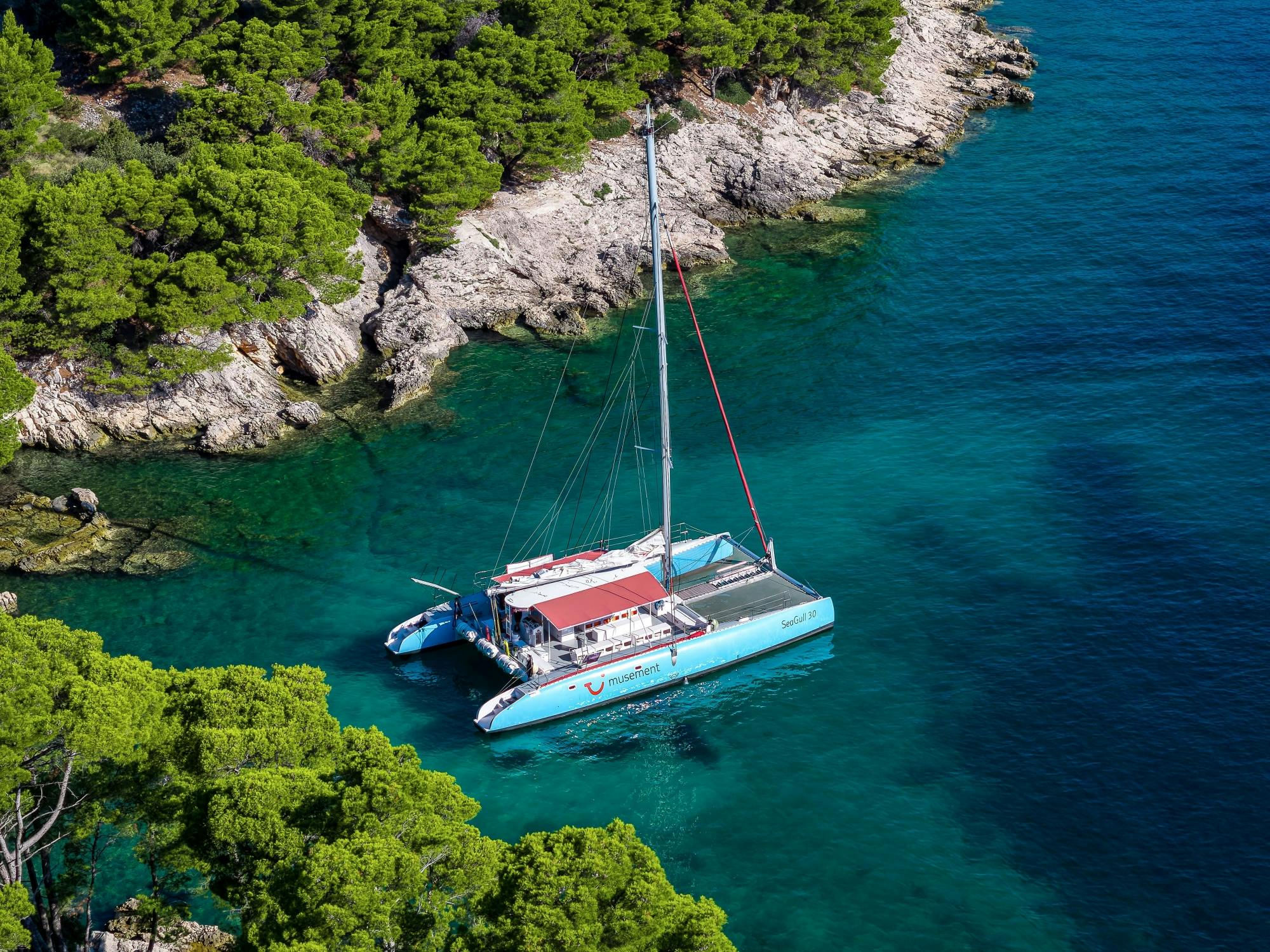 Half-day Adriatic catamaran cruise from Dubrovnik