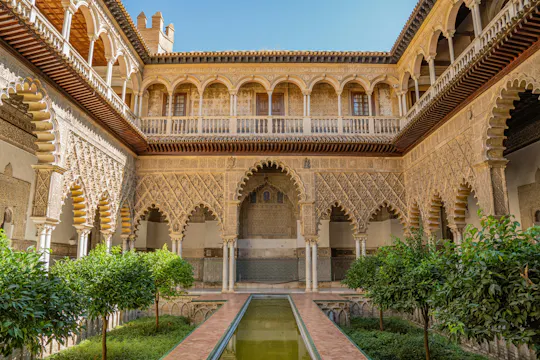 Eintrittskarte für den Königlichen Alcázar von Sevilla mit herunterladbarem Audioguide