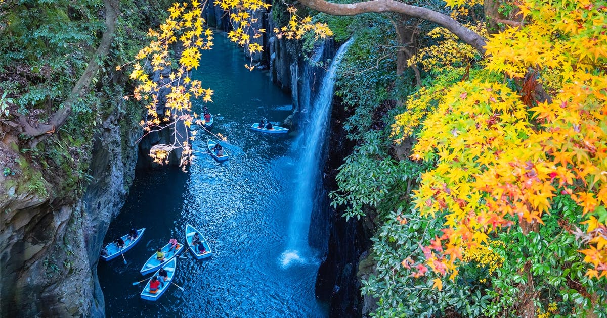 Rondleiding door Miyazaki, Takachiho-kloof en heiligdommen vanuit Fukuoka