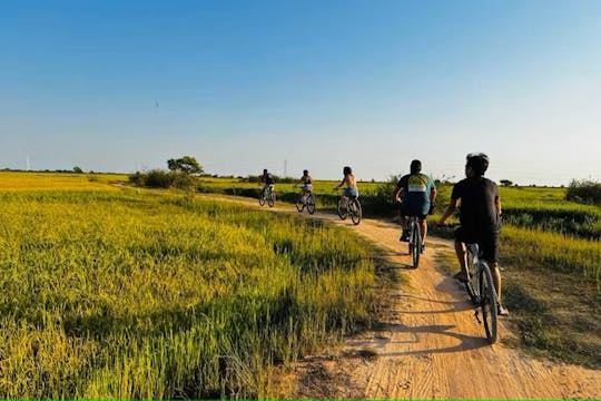 Siem Reap sunset countryside cycling tour