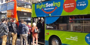 Manchester hop-on hop-off sightseeing bus tour
