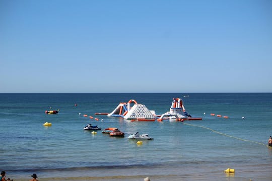 Inflatable water park adventure in Algarve