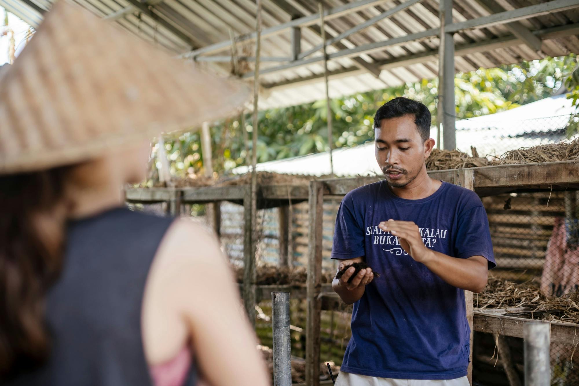 Bali regenerative farm hands-on tour with lunch and meditation