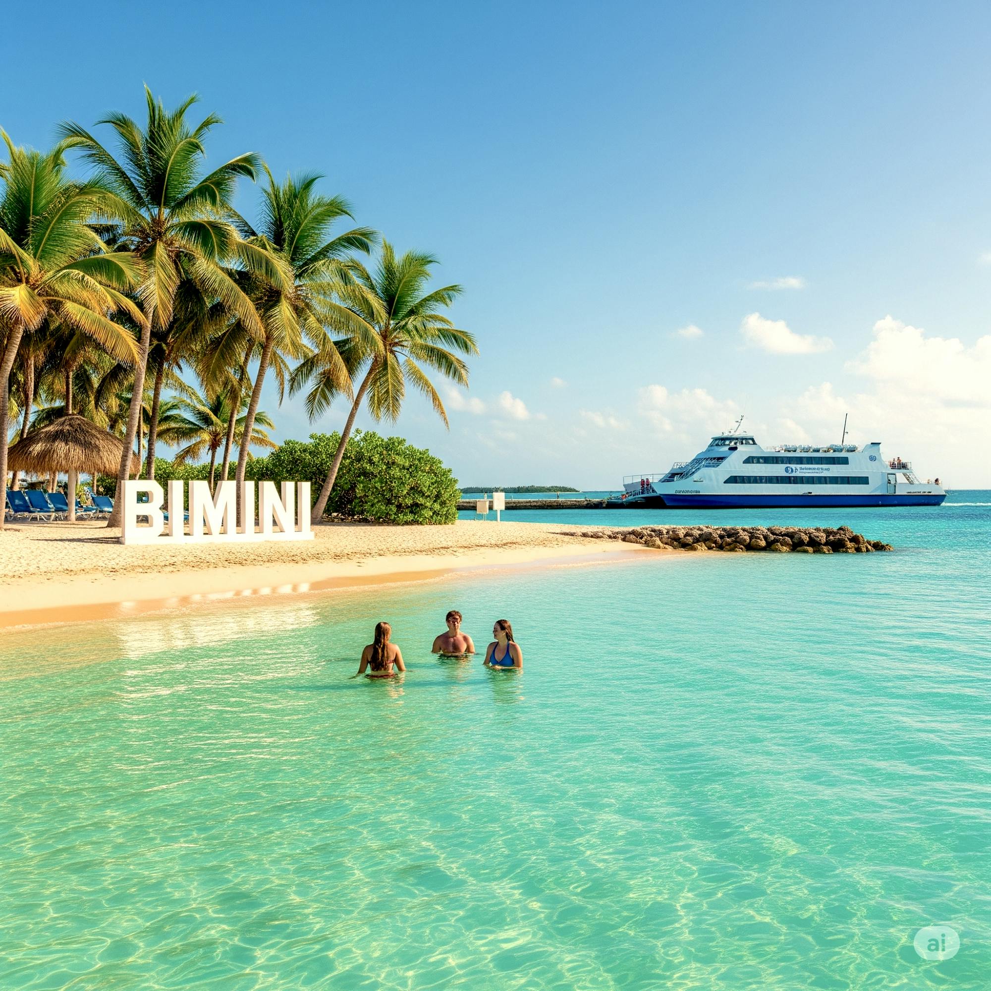 Day trip to Bimini Island by ferry