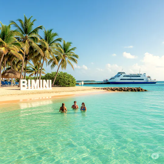 Day trip to Bimini Island by ferry