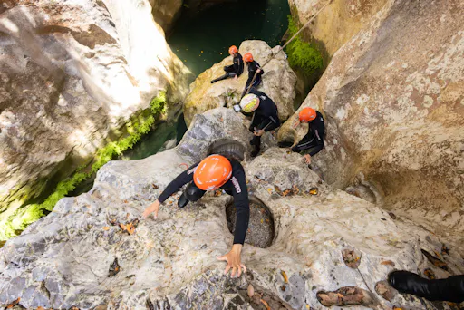 Antalya family outdoor adventure experience in Aladdin's Canyon
