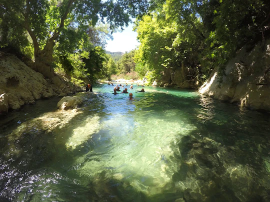 Family outdoor adventure experience in Aladdin's Canyon
