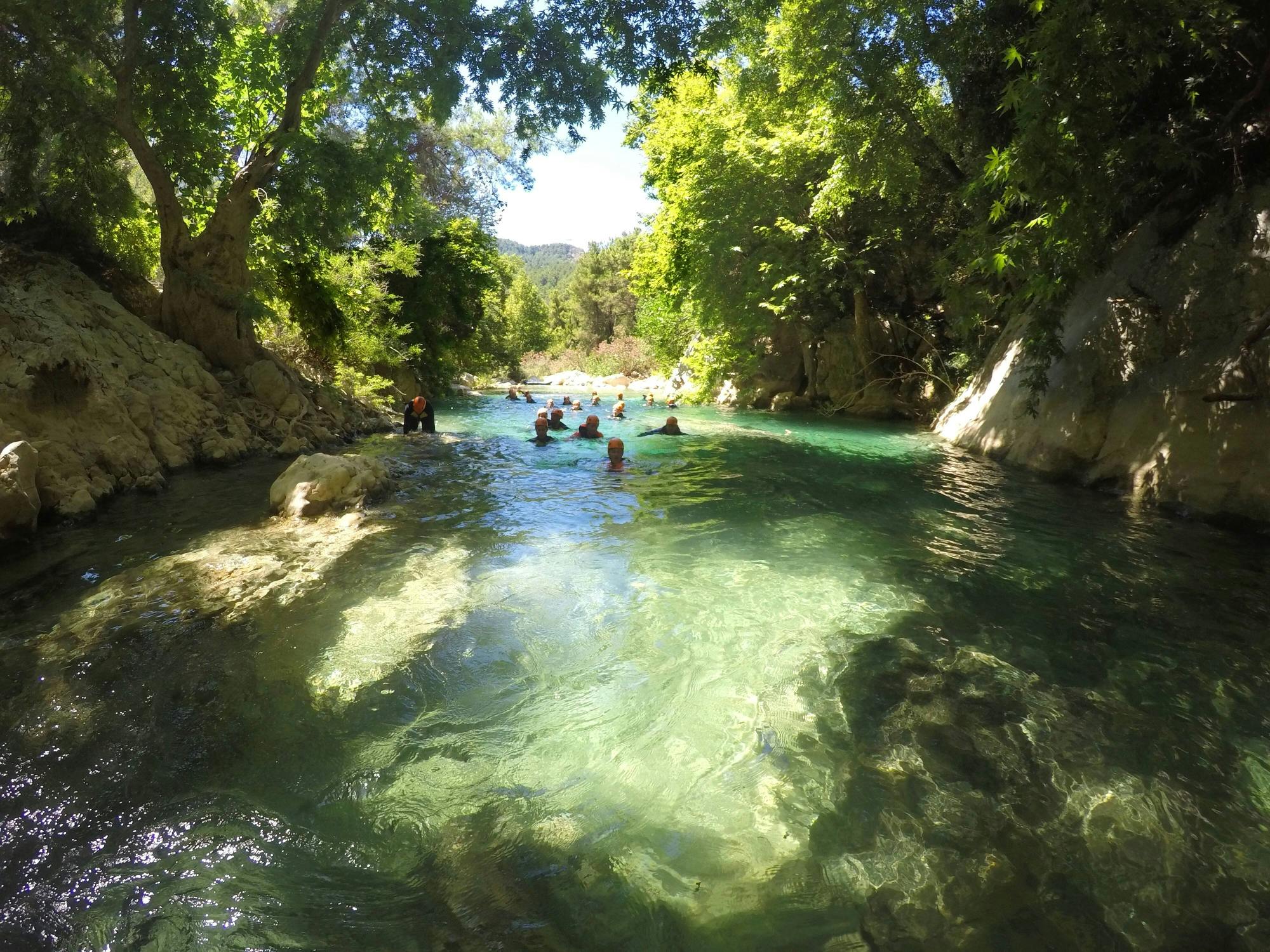 Family outdoor adventure experience in Aladdin's Canyon