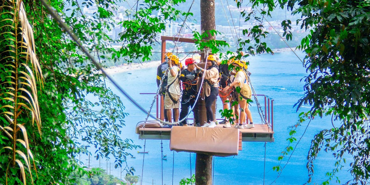 Phuket ATV and zipline experience above Patong Beach