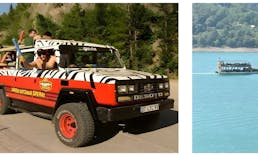 4x4 guided tour with boat cruise and lunch included from Side