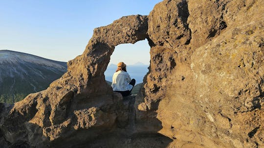 Trekking through volcanic landscapes on Vulcano Island