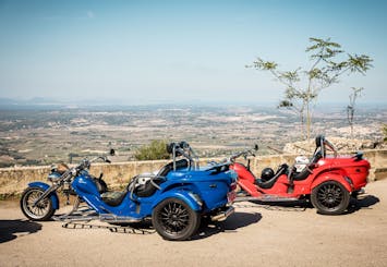 Excursion en trike dans les montagnes, la côte et la campagne de Majorque avec transfert des hôtels de Playa de Palma