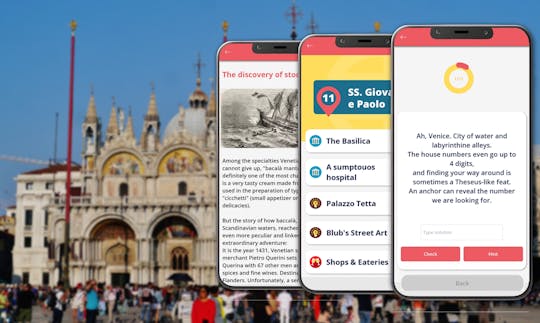 Venice self-guided treasure hunt and walking tour