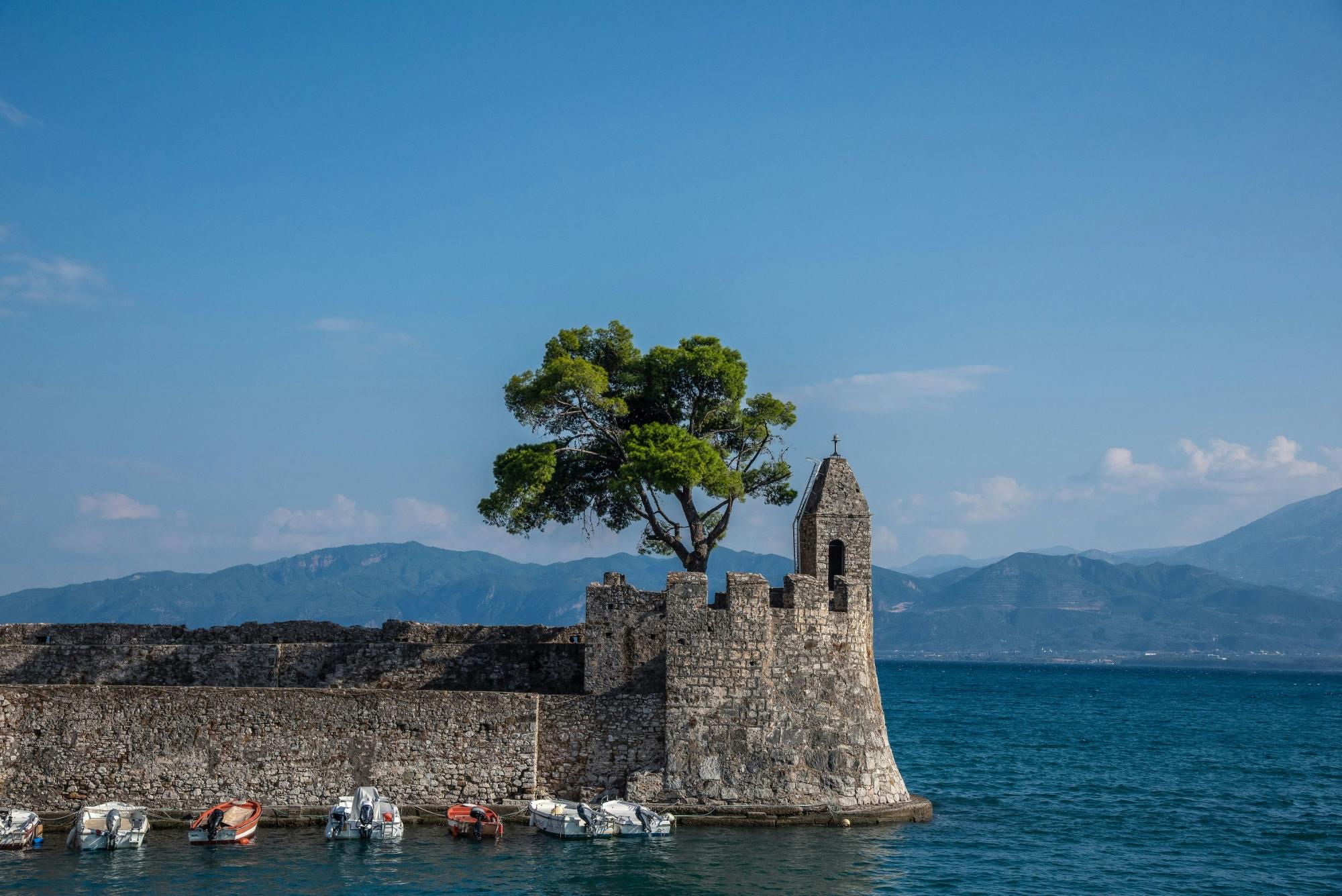 Explore the historic old town of Nafpaktos in Greece