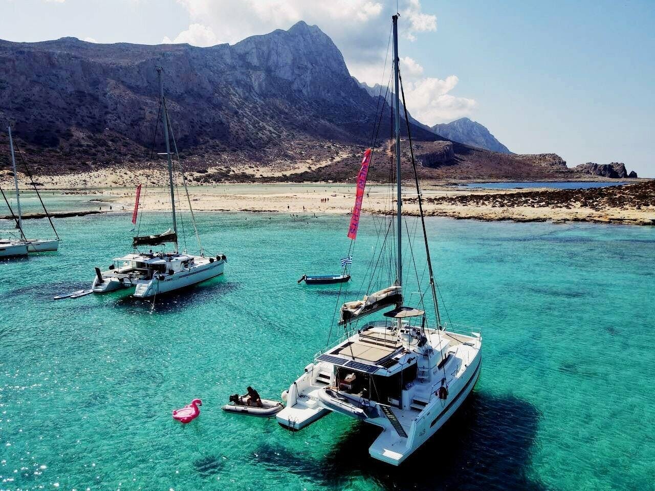 Catamaran sunset cruise from Kissamos Port with transport