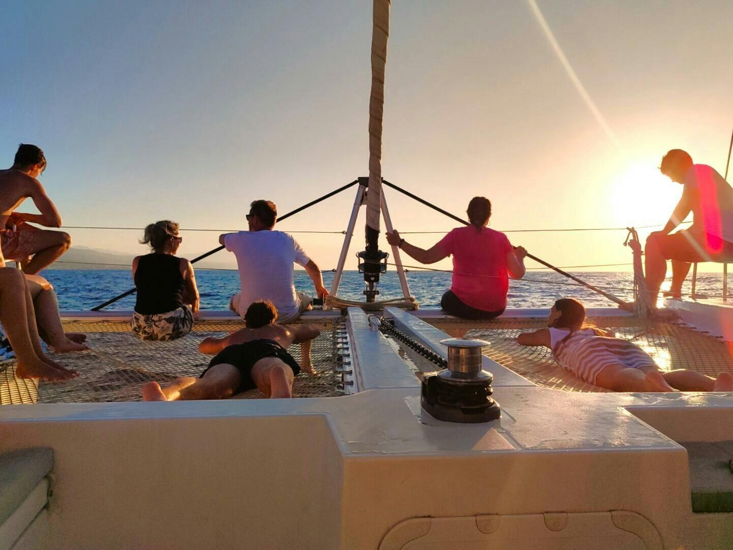 Catamaran sunset cruise from Kissamos Port with transport