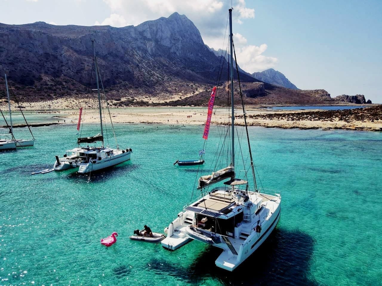 Catamaran sunset cruise from Kissamos Port with transport