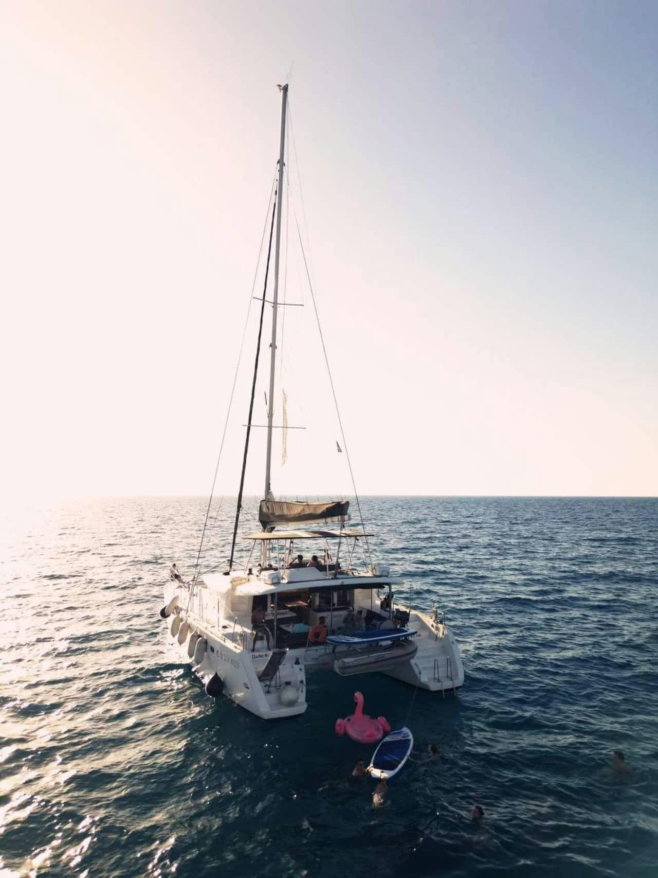 Catamaran sunset cruise from Kissamos Port with transport
