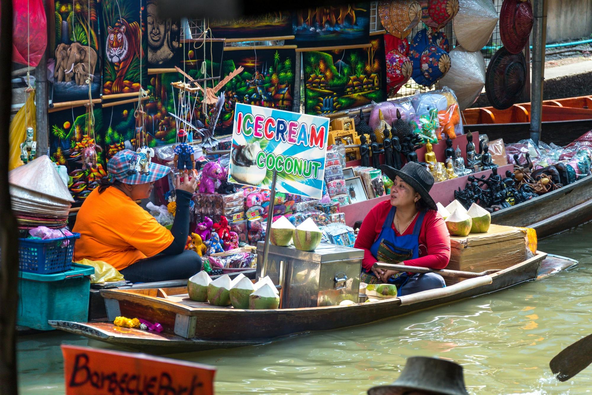 Damnernsaduak Floating Market, Grand Palace and Wat Po