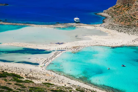 Dagtocht naar het eiland Elafonisi en de Balos-lagune vanaf Rethymno