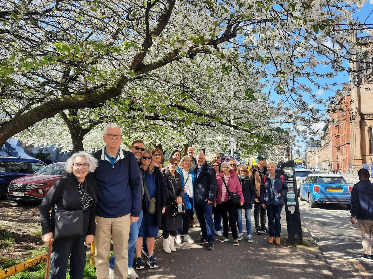 Wandeltocht door het stadscentrum van Glasgow