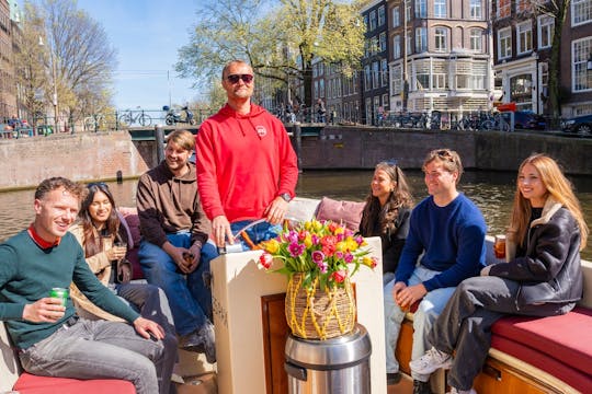 Cozy and fun canal boat tour of Amsterdam
