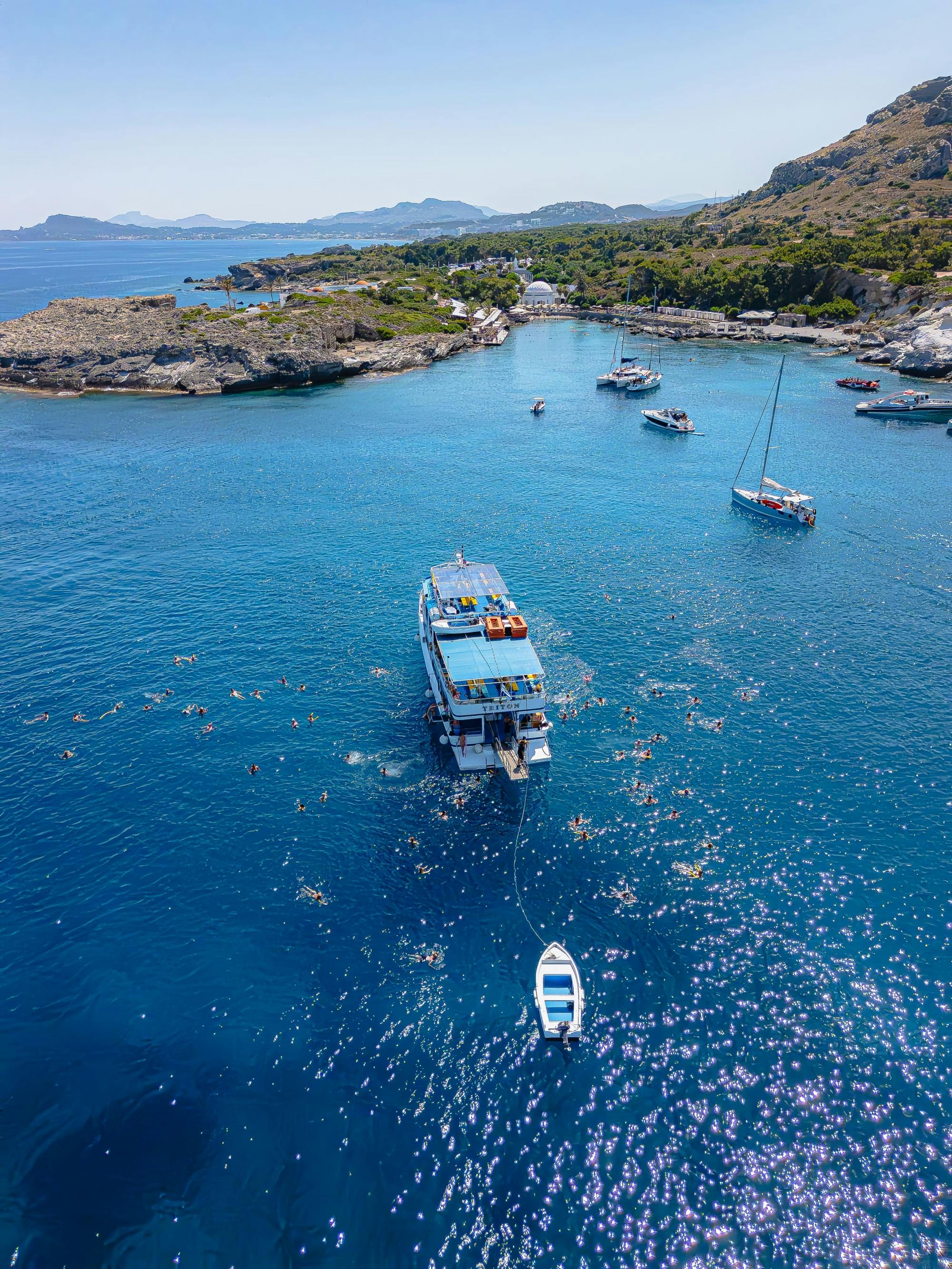 Rhodes sun and sea family boat trip