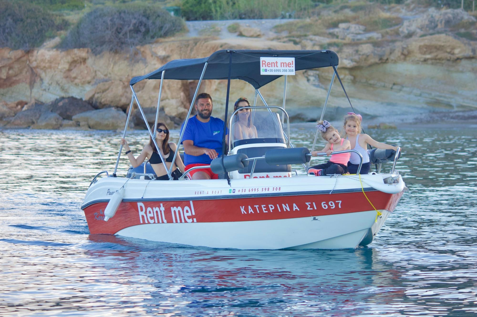 Motorboat rentals from Chersonissos Bay