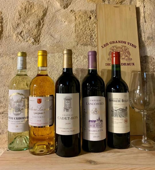 Bordeaux great classified growths private workshop with wine tasting