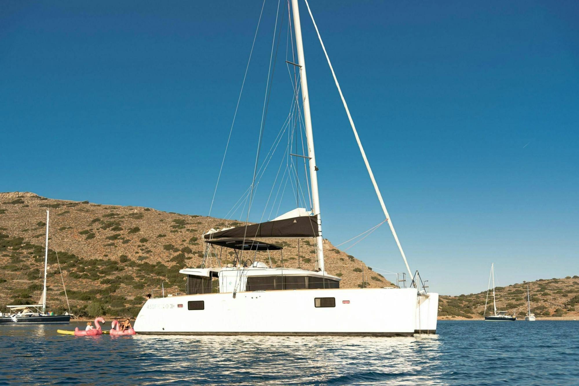 Chania Old Port Catamaran Cruises to Agioi Theodoroi Island
