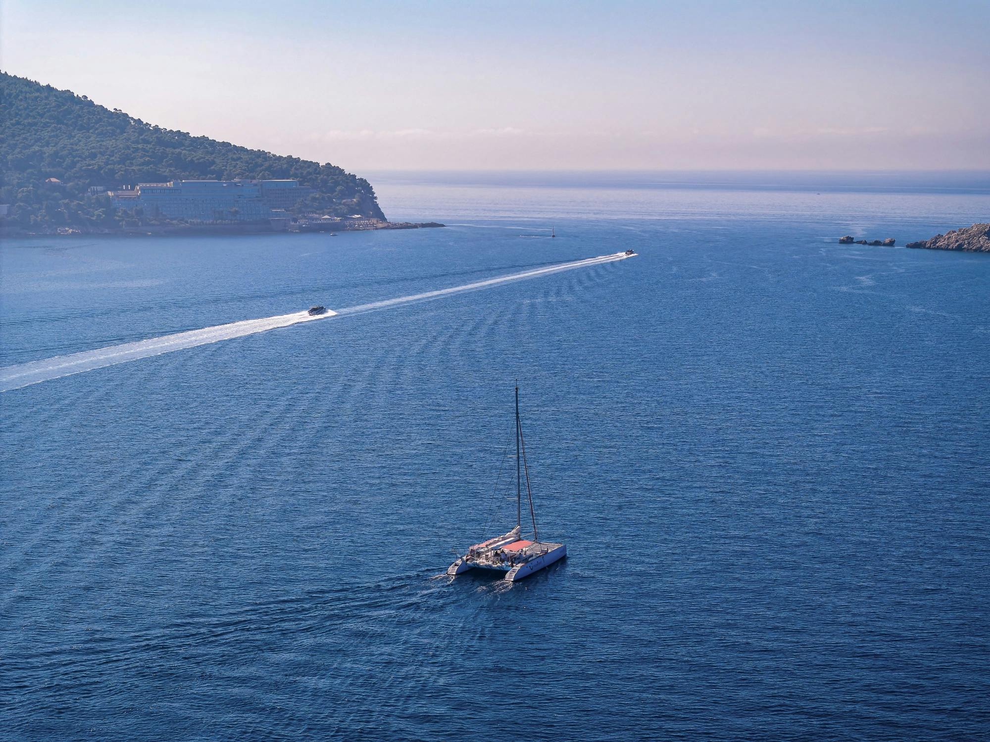 Chania Old Port Catamaran Cruises to Agioi Theodoroi Island